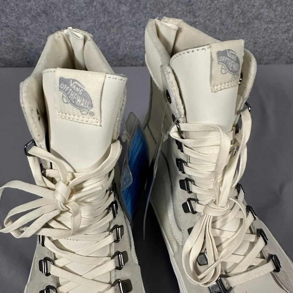 Vans A Super SK8-Hi Zip MTE Womens 8.5 Mens 7 Marshmallow Rare Sample Sneakers